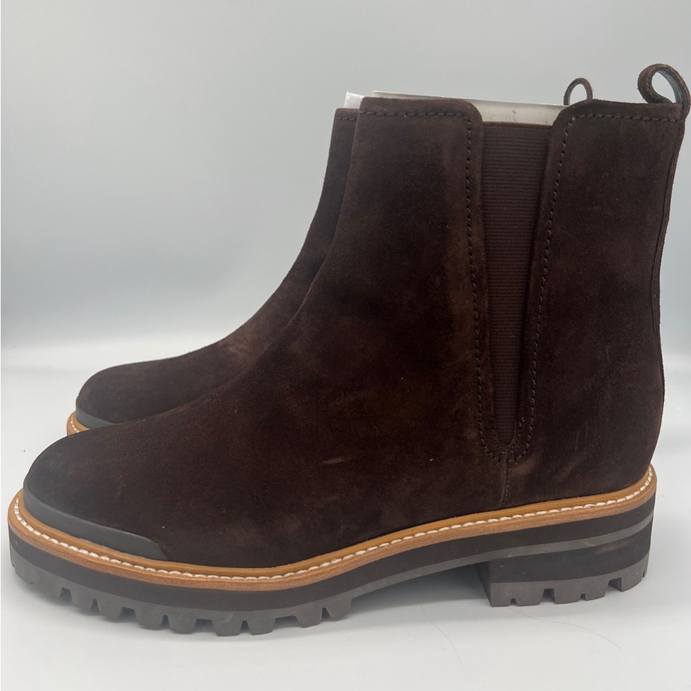Marc Fisher Ilora Brown Suede Ankle Booties